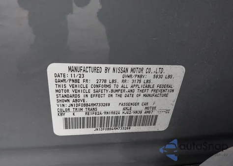 2024 Nissan Ariya Evolve+ z USA, uszkodzony, nr VIN JN1DF0BB4RM733269